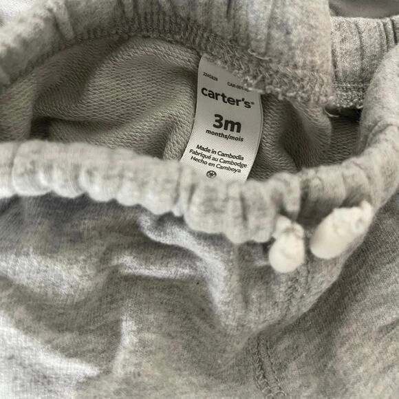 Carters Bundle Set of 2 Boys Gray Camo Camouflage Sweat Shorts Size 3 Months - Picture 6 of 7